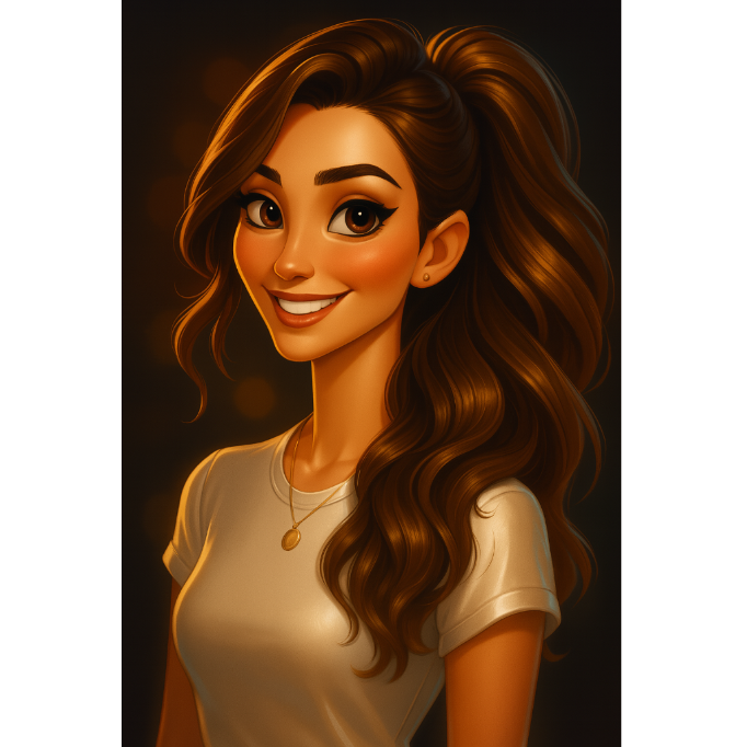 Glam-Toon Portrait